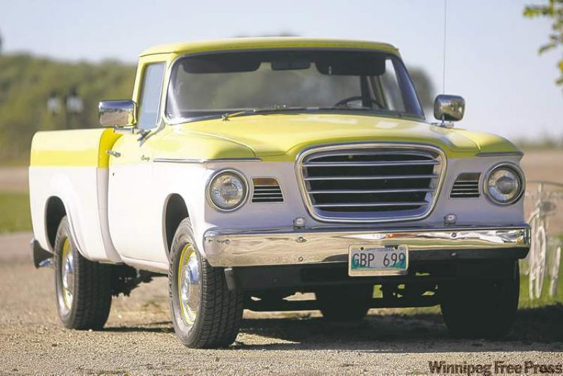 Bought new in Arizona this recently restored Studebaker Champ Deluxe 