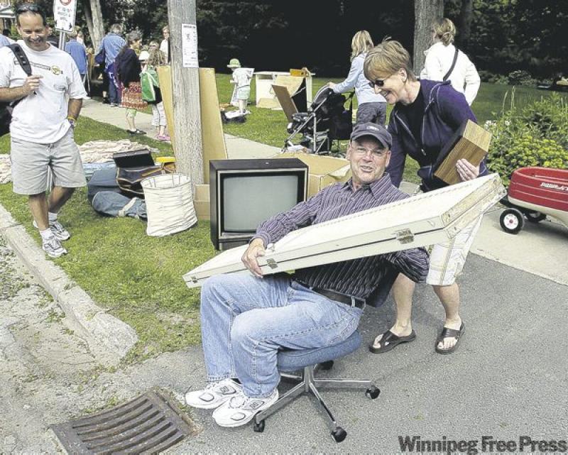 No matter what your decorating needs -- bifold doors, chairs, vintage electronics -- chances are good you can find it at a garage sale. Finding ways to use items in unexpected applications is often th
