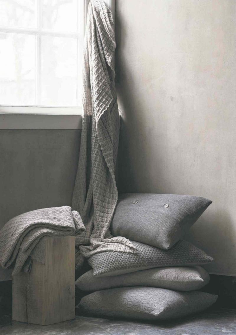 The soft touch and textural beauty of handmade textiles by Aiayu are welcome additions to personalize your home.