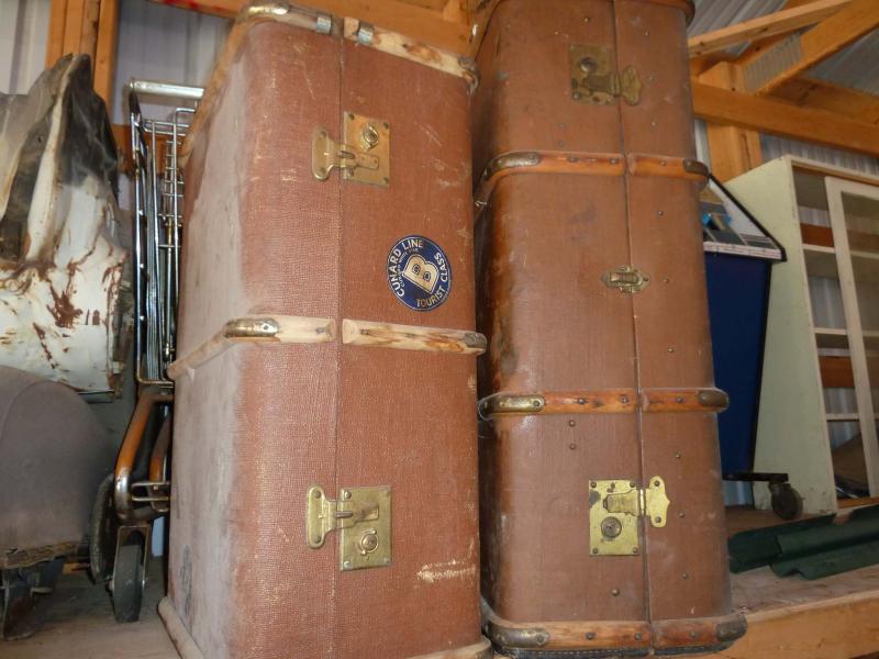 <p>These old shipping trunks really need to go. But finding a buyer for them? I guess that can wait.</p>