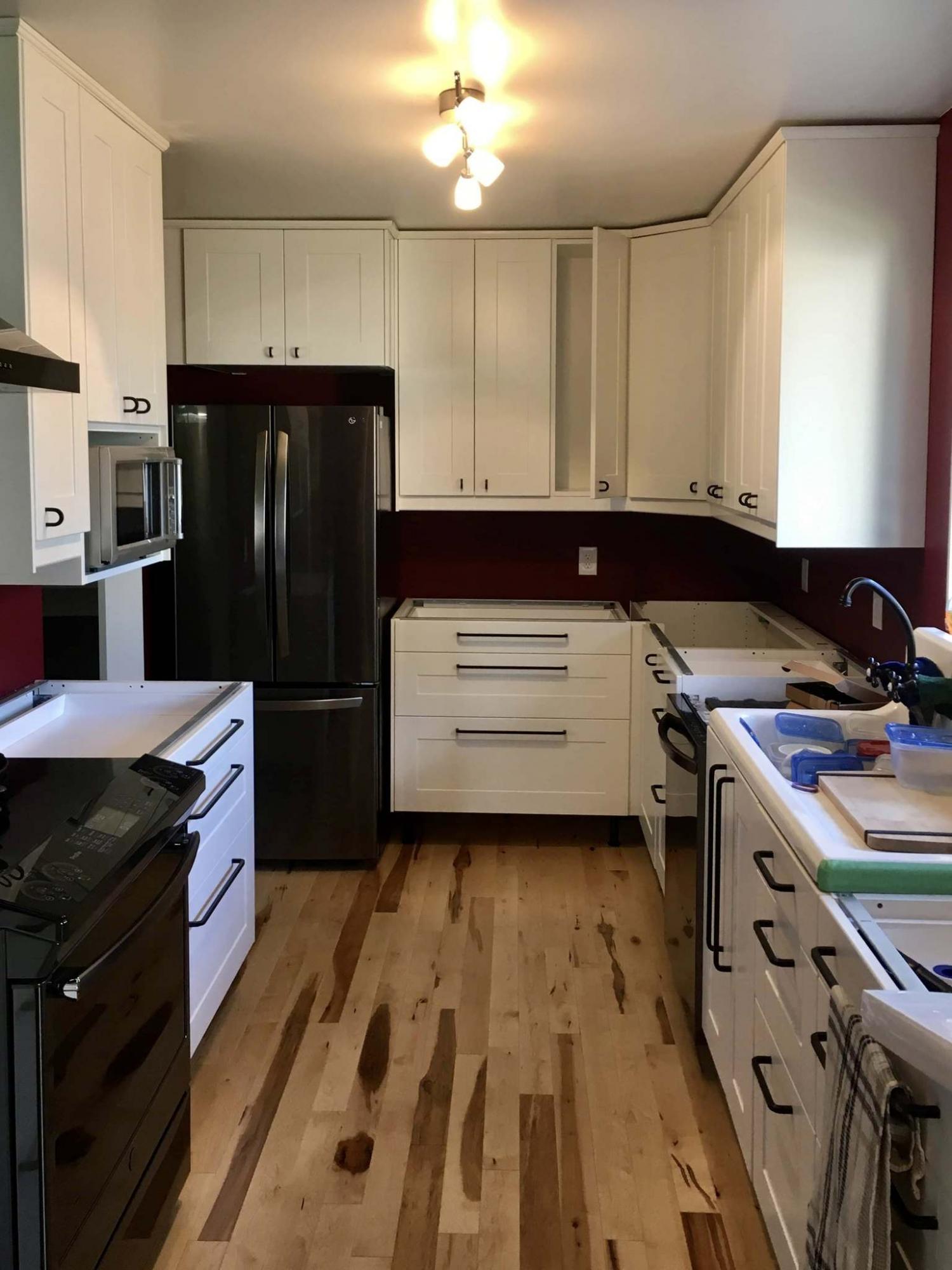<p>Photos by Marc LaBossiere / Winnipeg Free Press</p><p>With LaBossiere&rsquo;s preparation tasks completed, the homeowner did a terrific job finishing his kitchen. </p>