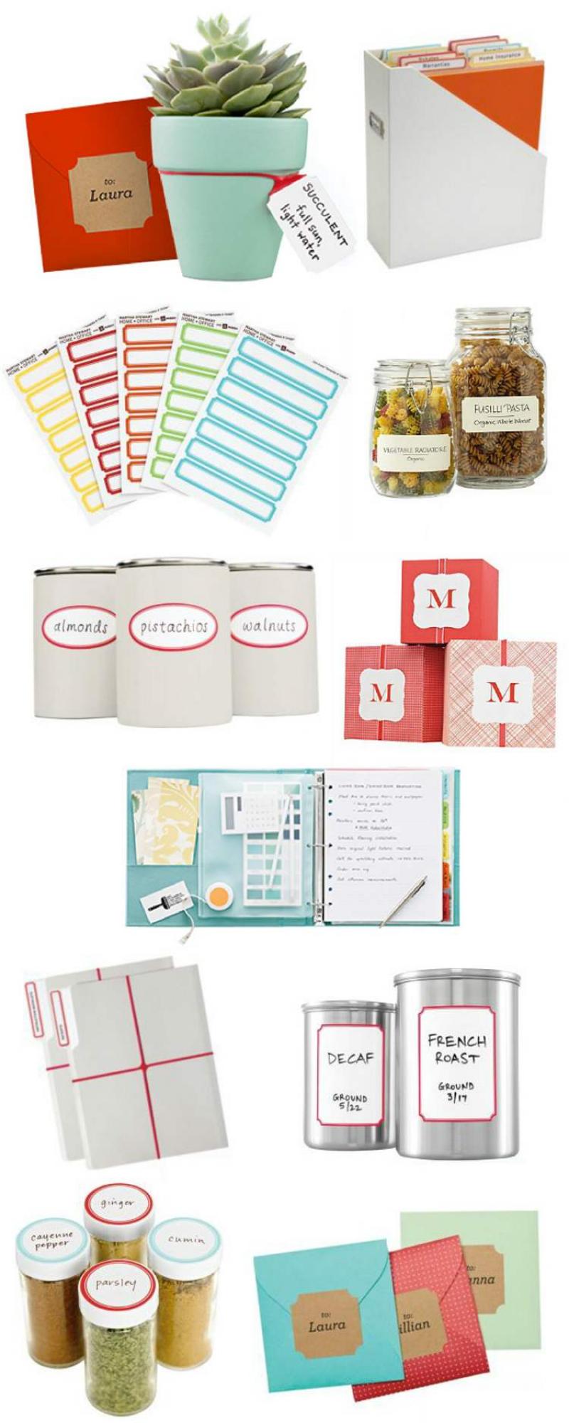 Martha Stewart Home Office with Avery organization products.