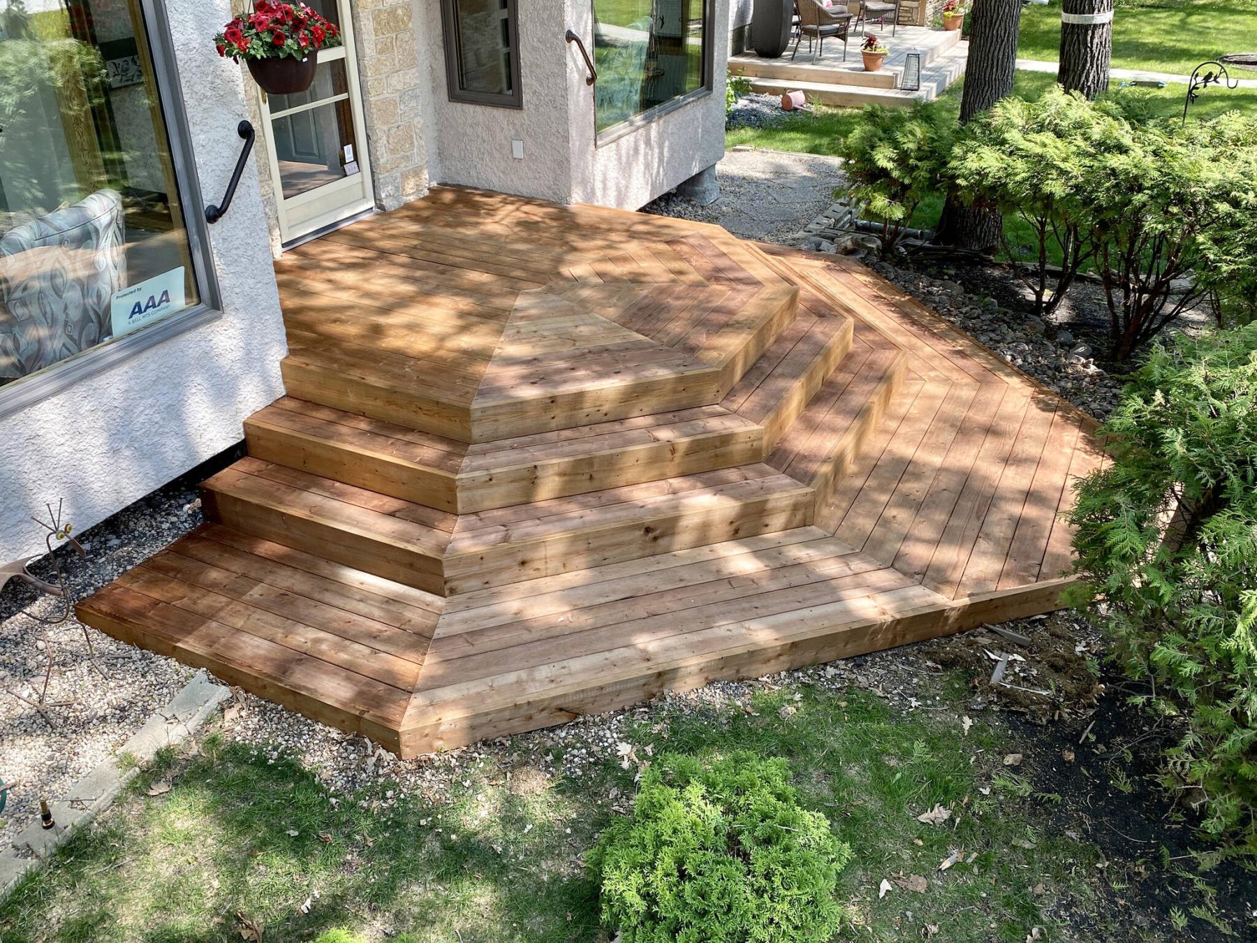  <p>Photos by Marc LaBossiere / Winnipeg Free Press</p>
                                <p>The octagonal porch design is extremely functional and looks great.</p> 
