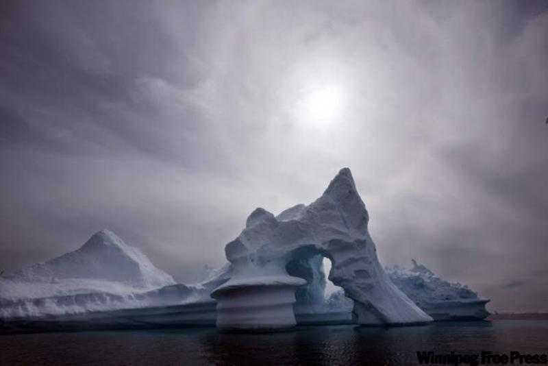 Concerns over global warming and its effect on sea ice, such as this example in northern Greenland, are putting a spotlight on the carbon imprint every resident leaves on the globe.