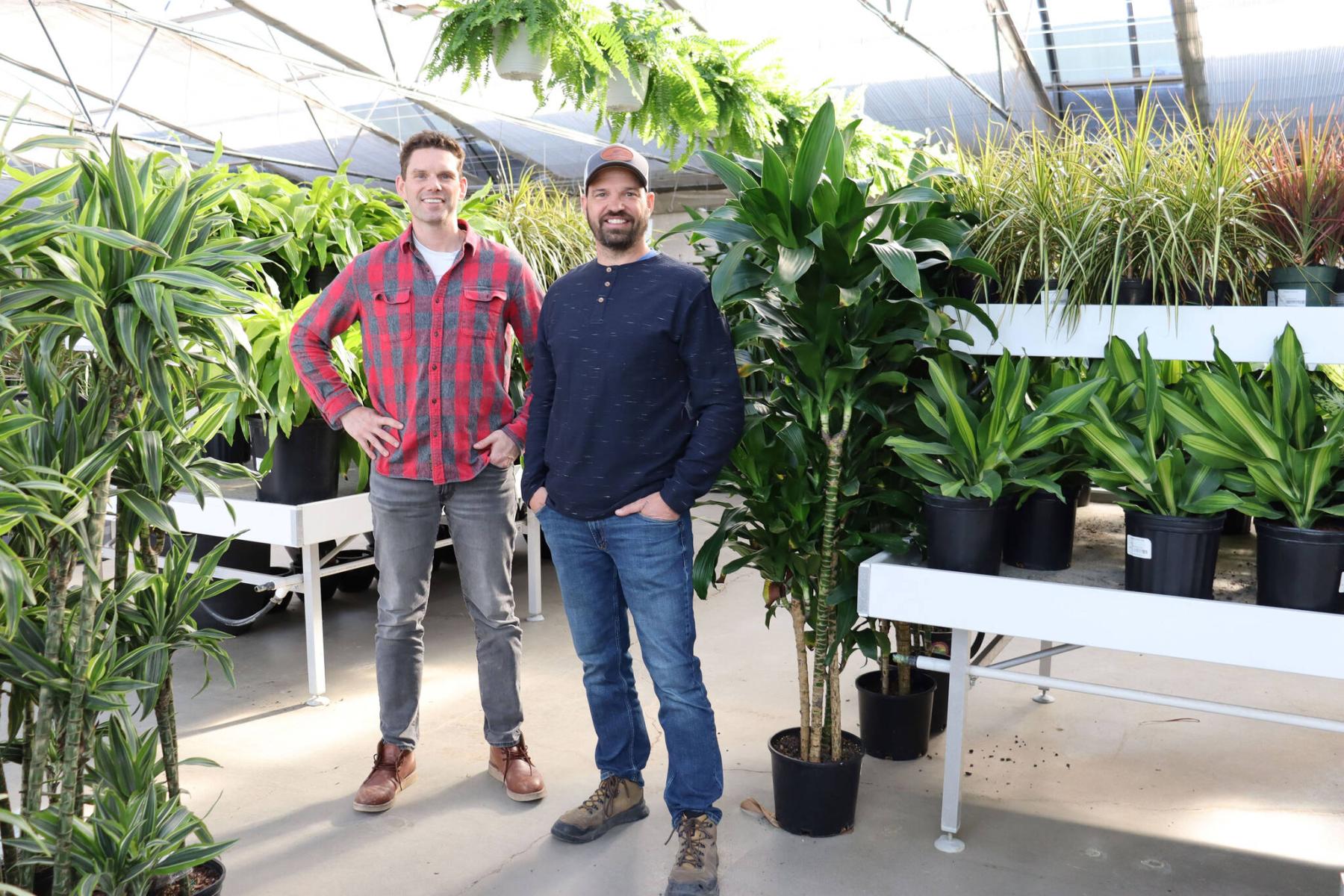  <p>Colleen Zacharias / Free Press</p>
                                <p>Matt Bell (left) and Chad Labbe have partnered to become the new co-owners of Shelmerdine Garden Centre.</p> 
