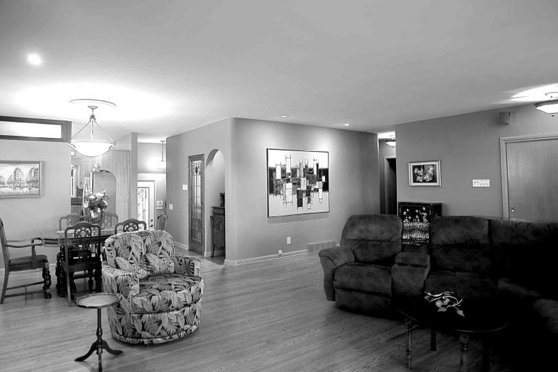 Rick and Victoria Preston removed a few divider walls to open up their 1,200 square-foot bungalow on Brock Street.