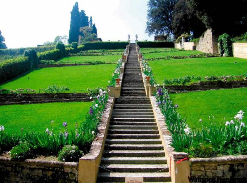 Aerate and you, too, can have a lawn like this one, at the Bardini garden in Florence, Italy. 
