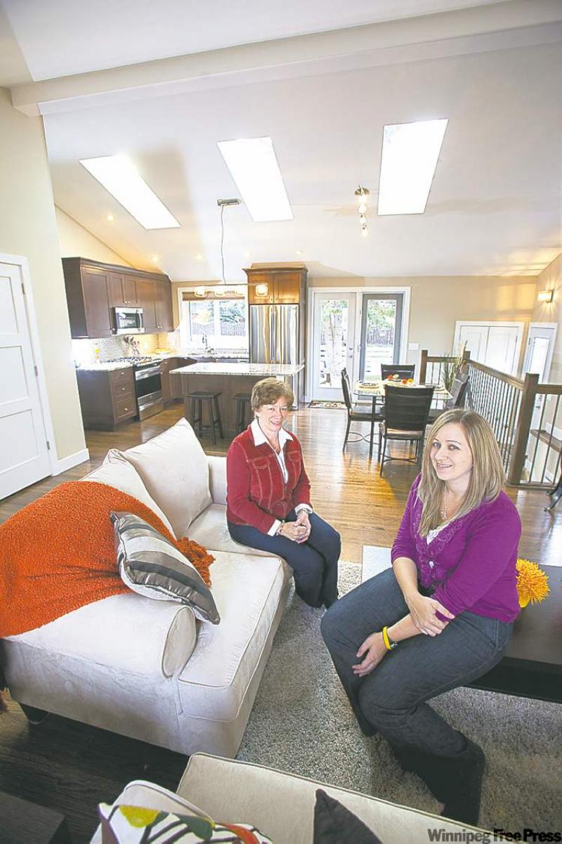 Shirley Evans and daughter Stephanie renovated their bungalow to add light, openness and more practical use of space.