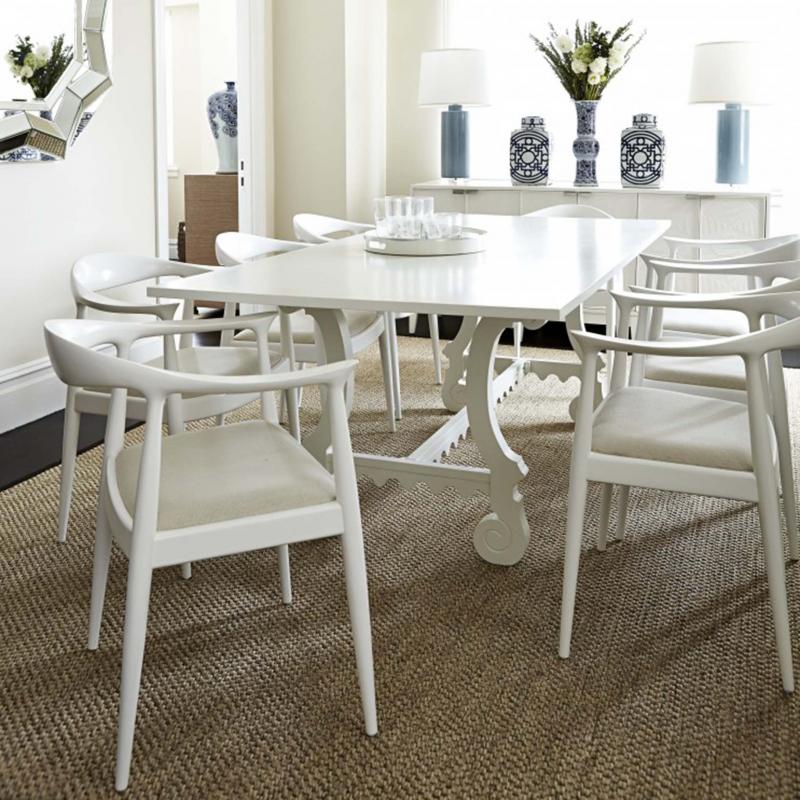 <p>Bungalow 5</p></p><p>Bungalow 5&rsquo;s Malta Dining Table in white (US$3,187, houzz.com). </p>