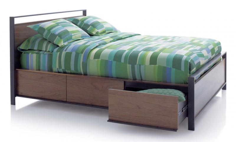 <p>Megan Buerger / Washington Post</p><p>Beds with built-in drawers are one way to cope with storing your stuff. Retailers are capitalizing on the demand for storage beds, a type of furniture previously relegated to children&rsquo;s rooms and dorms.</p>