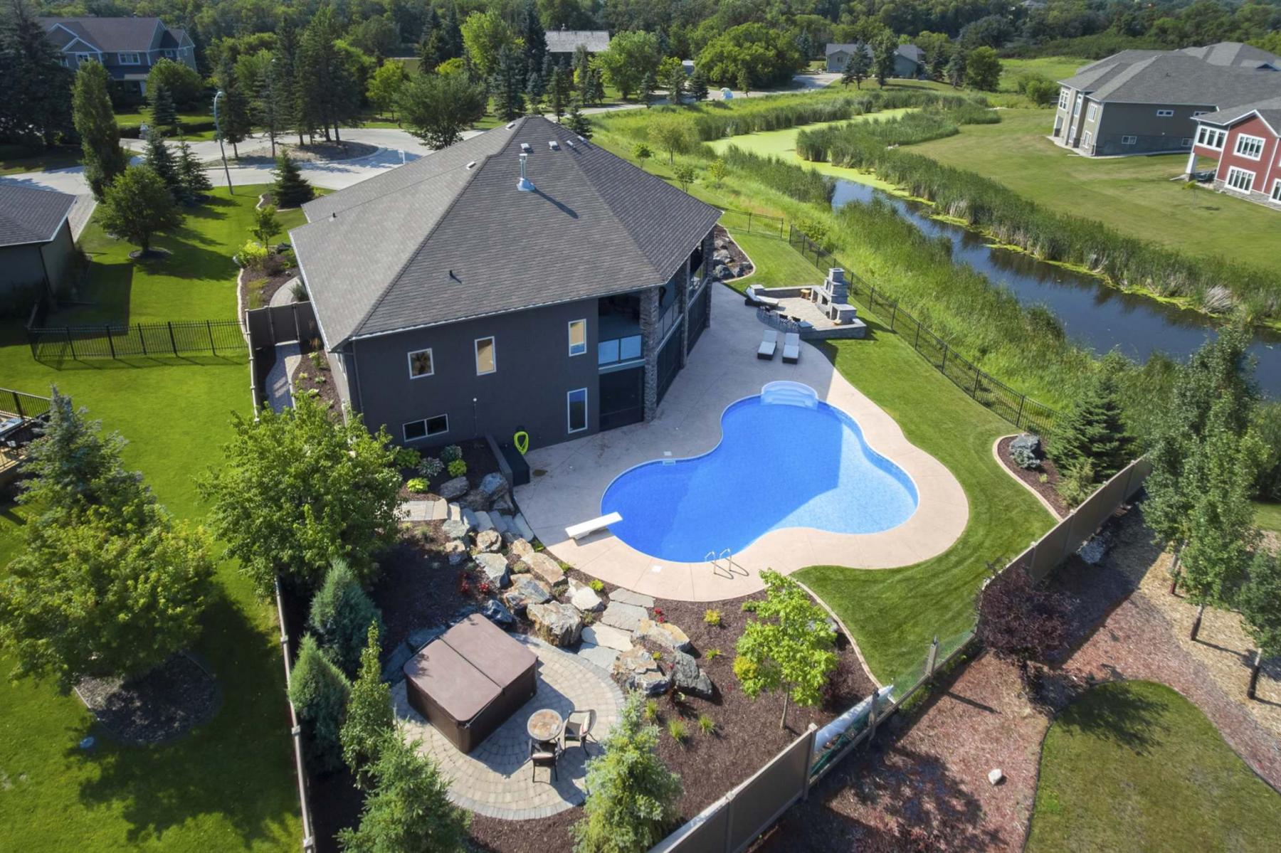 <p>Supplied </p><p>A drone perfectly captured this bird&rsquo;s eye view of the stunning home and property for sale in The Oaks.</p>