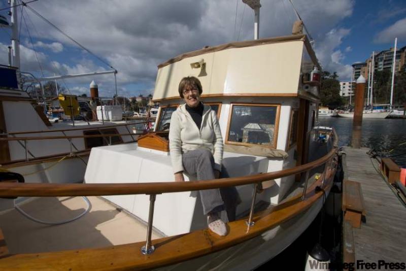 Beverly Smith lives aboard an 11-metre trawler with her husband. 