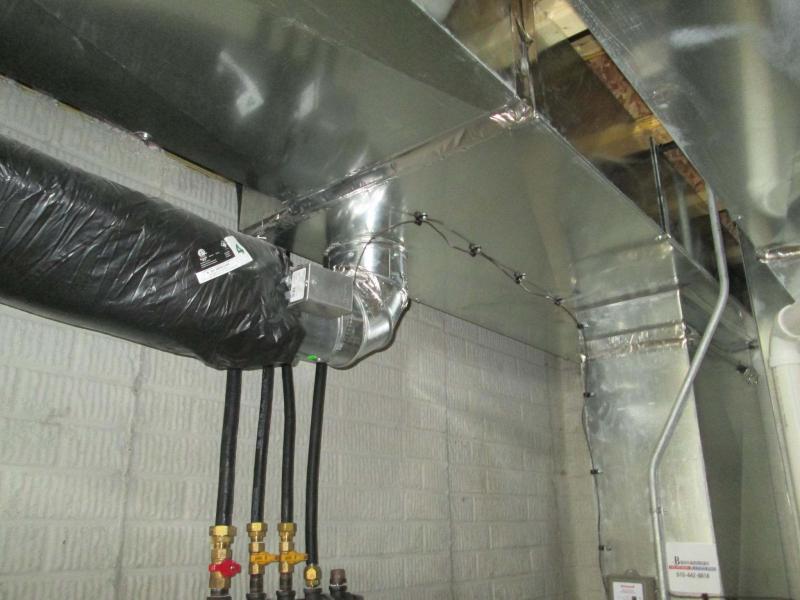 <p>Holmes Group</p><p>Ducts can bring necessary outside air into a basement.</p>