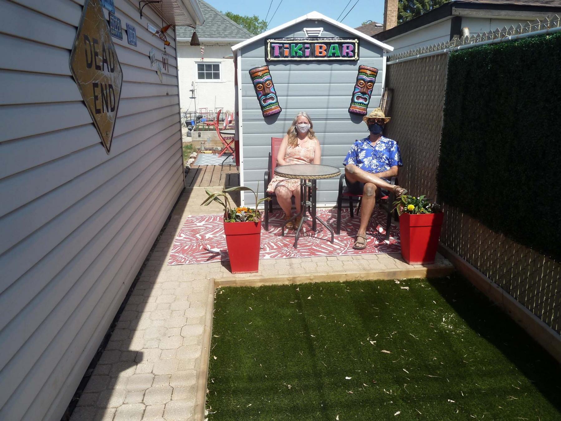 <p>Mike and Katherine Goodchild transformed a parking pad in their yard into a relaxing spot. </p>