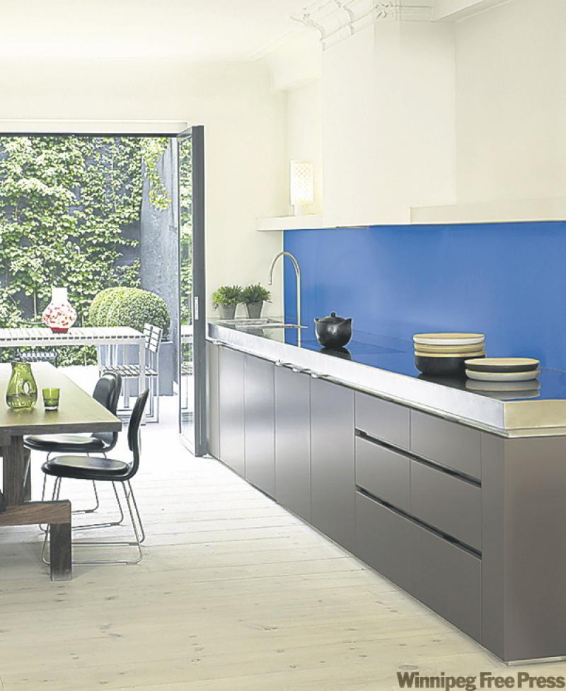 A band of bright colour will instantly cheer up a room. 