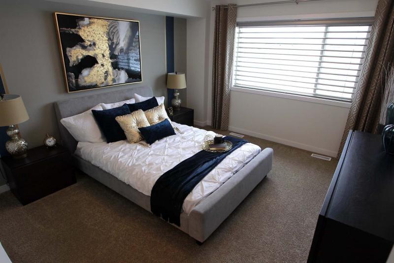 <p>BORIS MINKEVICH / WINNIPEG FREE PRESS</p><p>For privacy, the master bedroom is tucked away in its own compact wing of the home.</p>