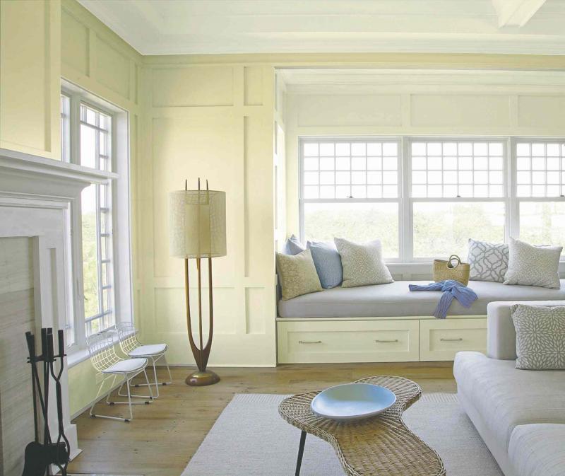 Forgo window treatments when possible and opt for floor covering rather than carpet to lower allergens.