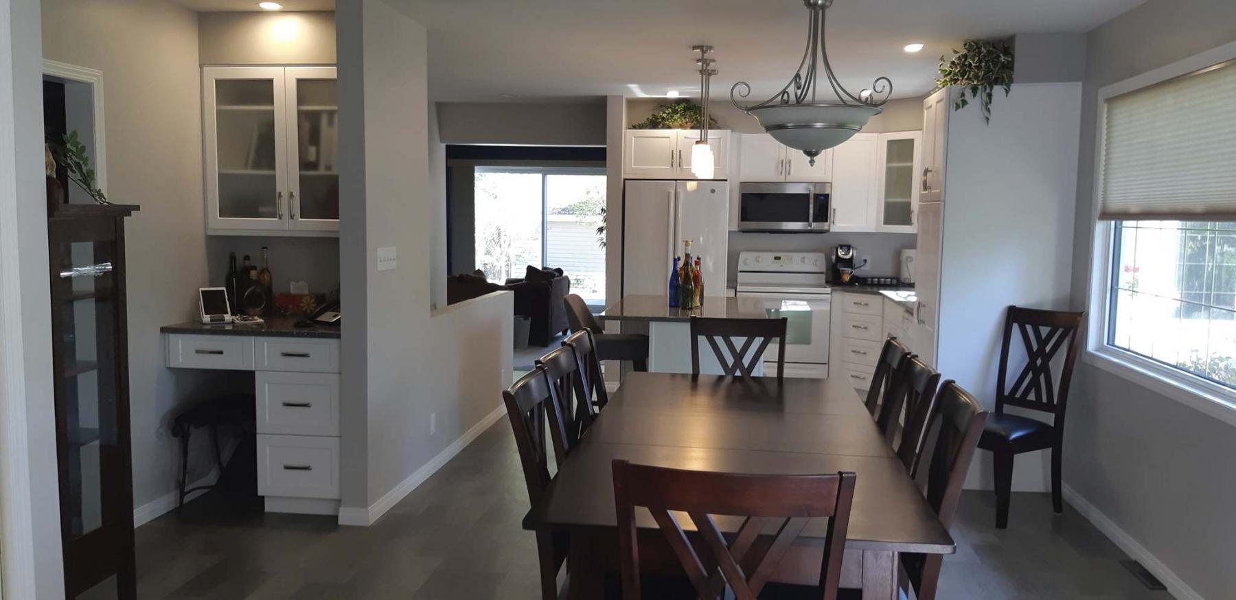 <p>Supplied photos </p><p>Despite a pandemic, the Kroekers were able to complete a spiffy kitchen renovation that really spruced things up &mdash; which is evident when compared to the previous kitchen. </p>