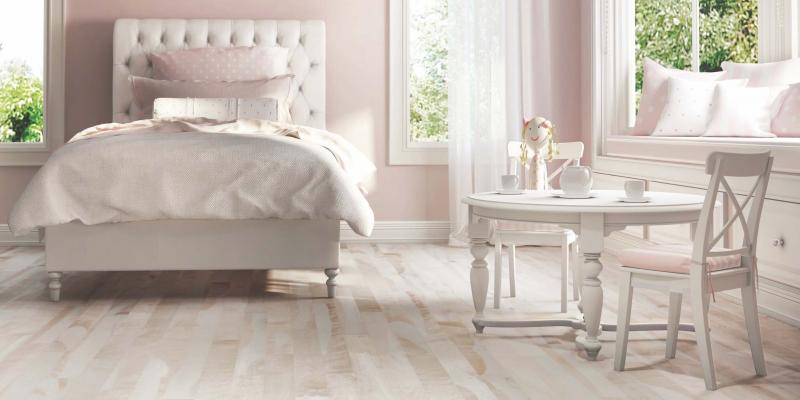 <p>Lauzon Flooring</p><p>Use soft pink to create a sophisticated retreat.</p>