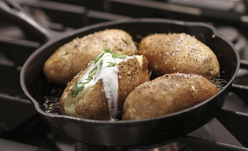 <p>ADRIAN LAM / TIMES COLONIST</p><p>Store potatoes in a cool dry place, then bake them in a piping hot oven.</p></p>