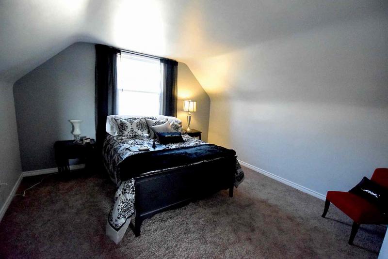 The master suite is a private, relaxing space that includes a walk-in closet and soothing colour palette.