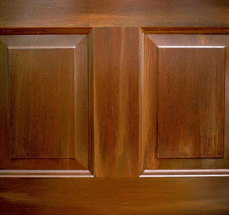 Creating a faux French finish is a great way to update a tired looking door.