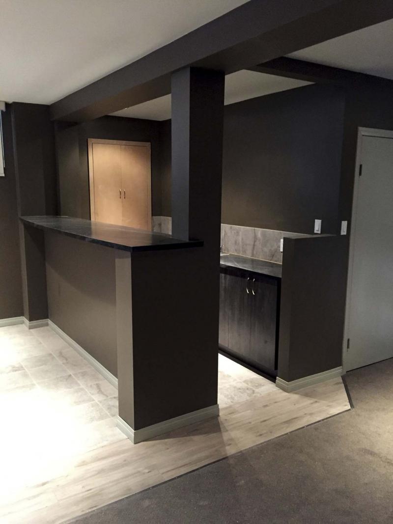 <p>Photos by Marc LaBossiere / Winnipeg Free Press</p><p>A large mirror and glass shelving have yet to be installed on the back wall of the bar, as well as a counter-length glassware rack.</p>