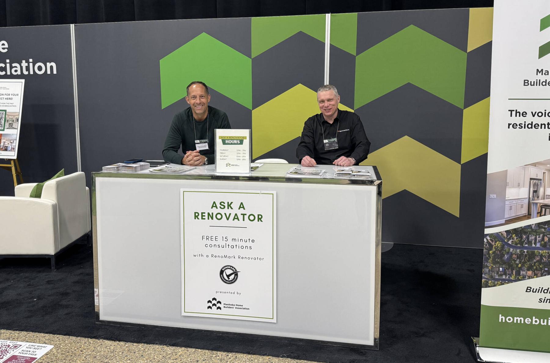  <p>MHBA photo</p>
                                <p>Manitoba Home Builders&rsquo; Association RenoMark renovators will once again be on hand at the 2026 Winnipeg Renovation Show with their Ask a Renovator booth.</p> 
