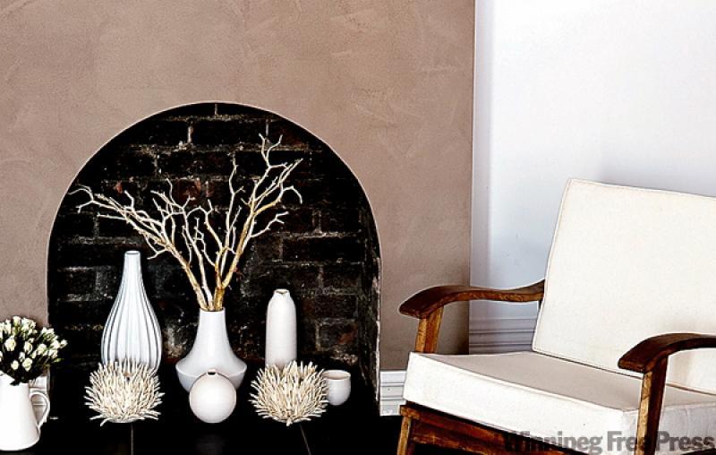 If you aren't using a firebox, a seasonal display is a perfect way to dress it up. If the kids are worried about Santa impaling himself, move the display when you and the kids put out the milk and cookies.