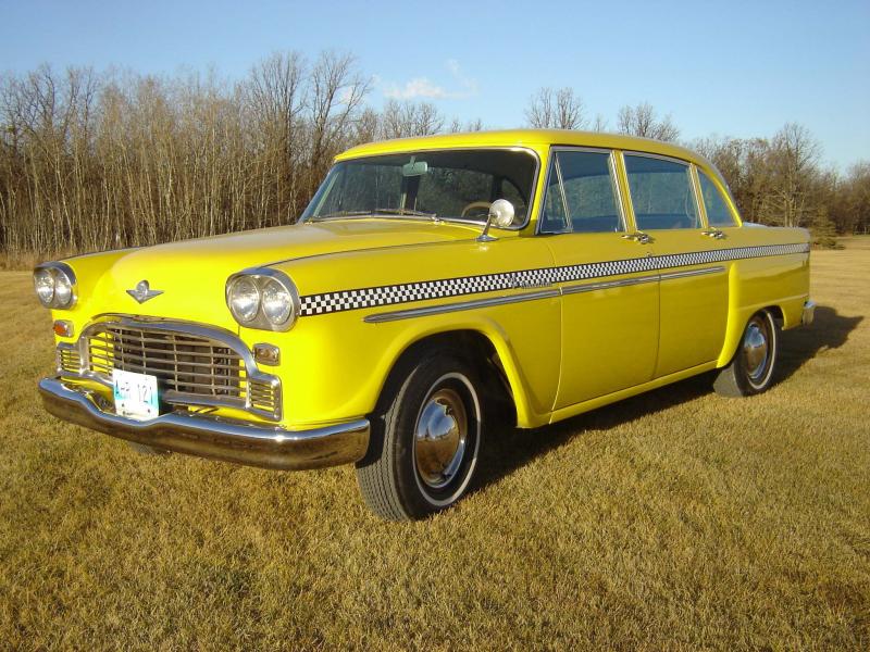 <p>This old, New York-style checkered cab had been sitting in my garage for years. Now it's in my son's possession and he absolutely loves it!</p>