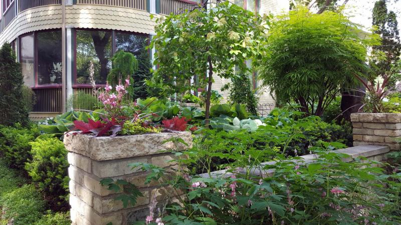 <p>Viewed from the street, this sophisticated, textural garden with its layers of plantings paints a picture of mystery and discovery.</p>