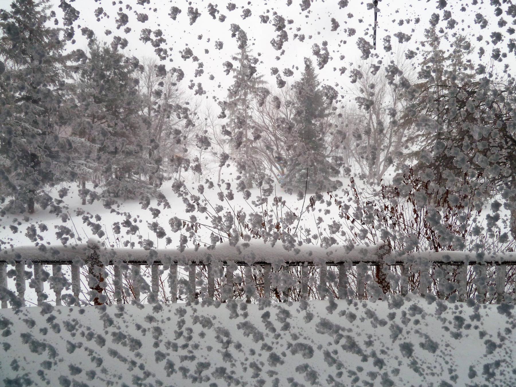 <p>Laurie Mustard / Winnipeg Free Press</p><p>Mustard took an artsy photo while trying to muster up enough courage to go blow all that snow.</p>
