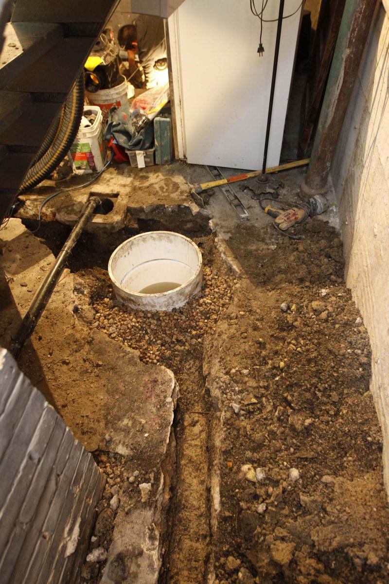 <p>TREVOR HAGAN / WINNIPEG FREE PRESS</p><p>A freshly dug sump pit. The water collected in this system can be used to water your garden or lawn. </p></p>
