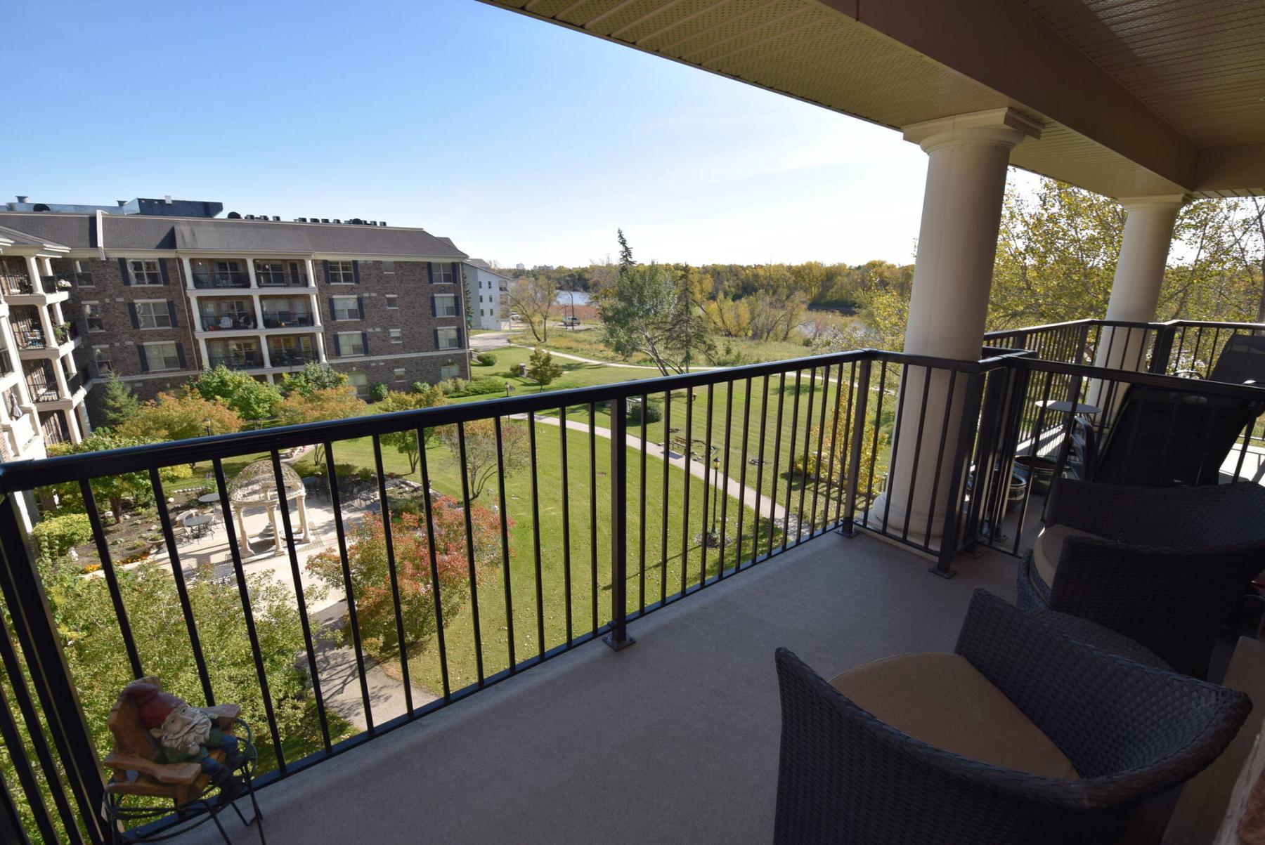  <p>Todd Lewys / Free Press</p>
                                <p>Phillips says the courtyard/river view from the top-floor balcony is breathtaking.</p> 