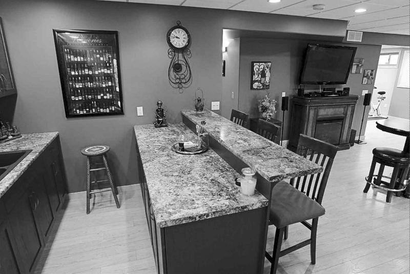 Downstairs rec room.