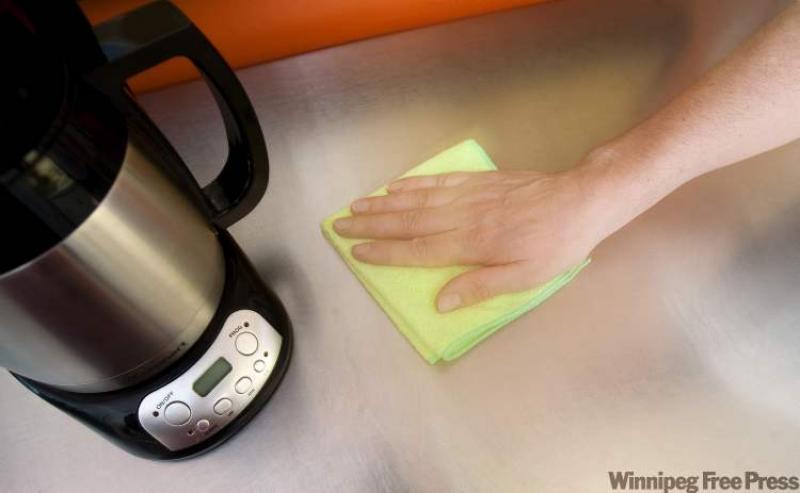 When scratches occur, stainless-steel cleaner may help to repair them.