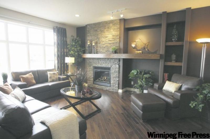 The Hilton show home at 7 Millbank Ave. in Bridgewater Forest adheres to the Waverley West's principles of recessed garages and varied front facades. The 2,413 sq. ft. home features three bedrooms and