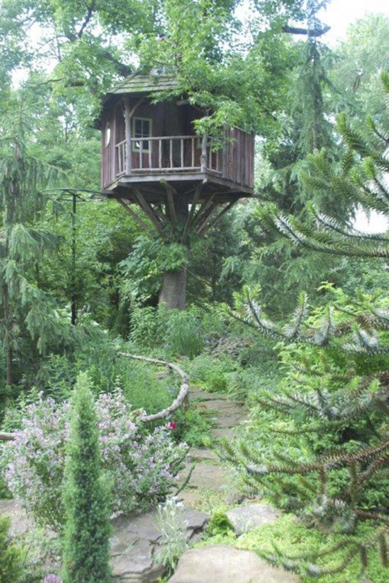 <p>Pierre Moitrier&rsquo;s sense of artistry is seen in a beautifully crafted treehouse, which has an almost fairytale-like quality.</p>
