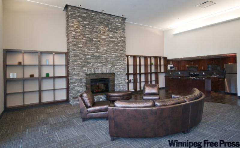 The suites at Pulse on River Condominiums feature hip, modern decor.