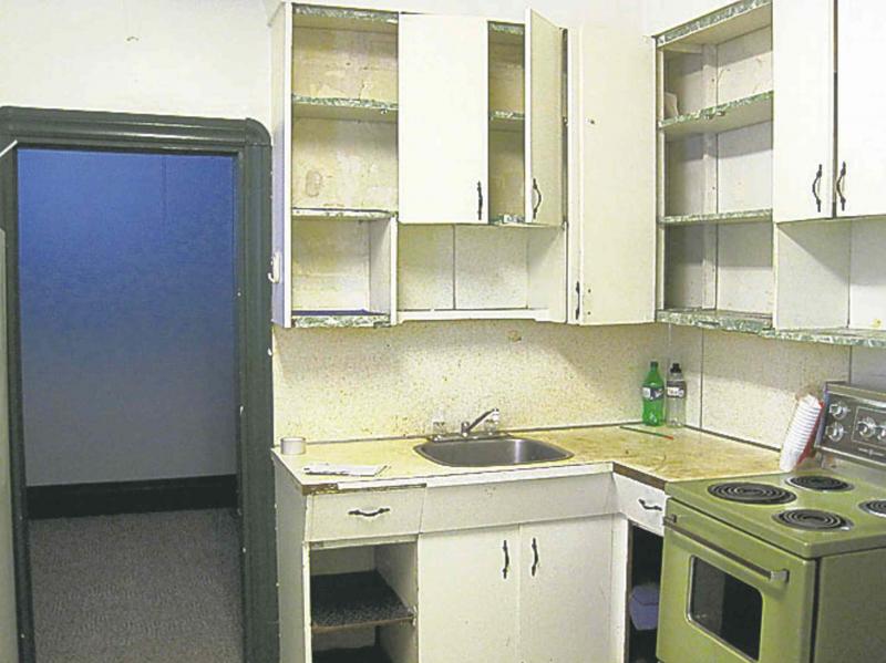 The kitchen before, in its previous state.