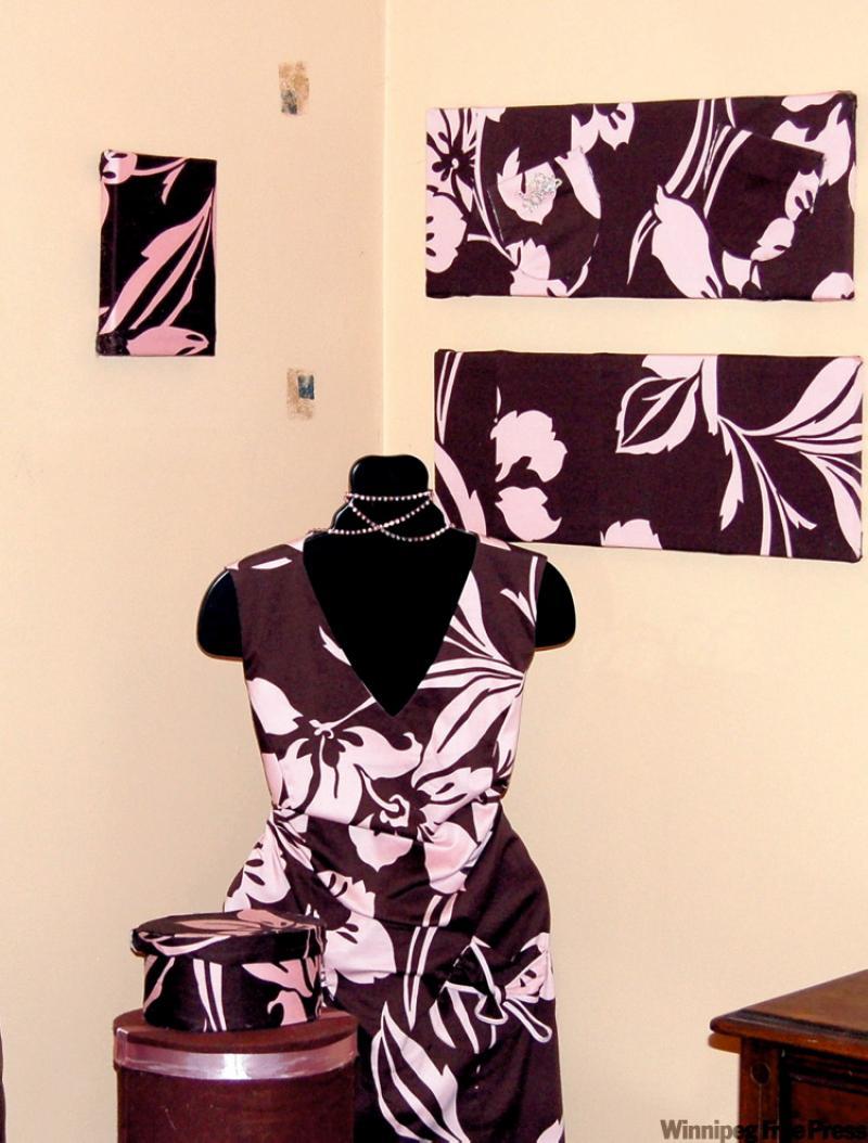 A dress can be used for decoration by being displayed on a dressing dummy.

