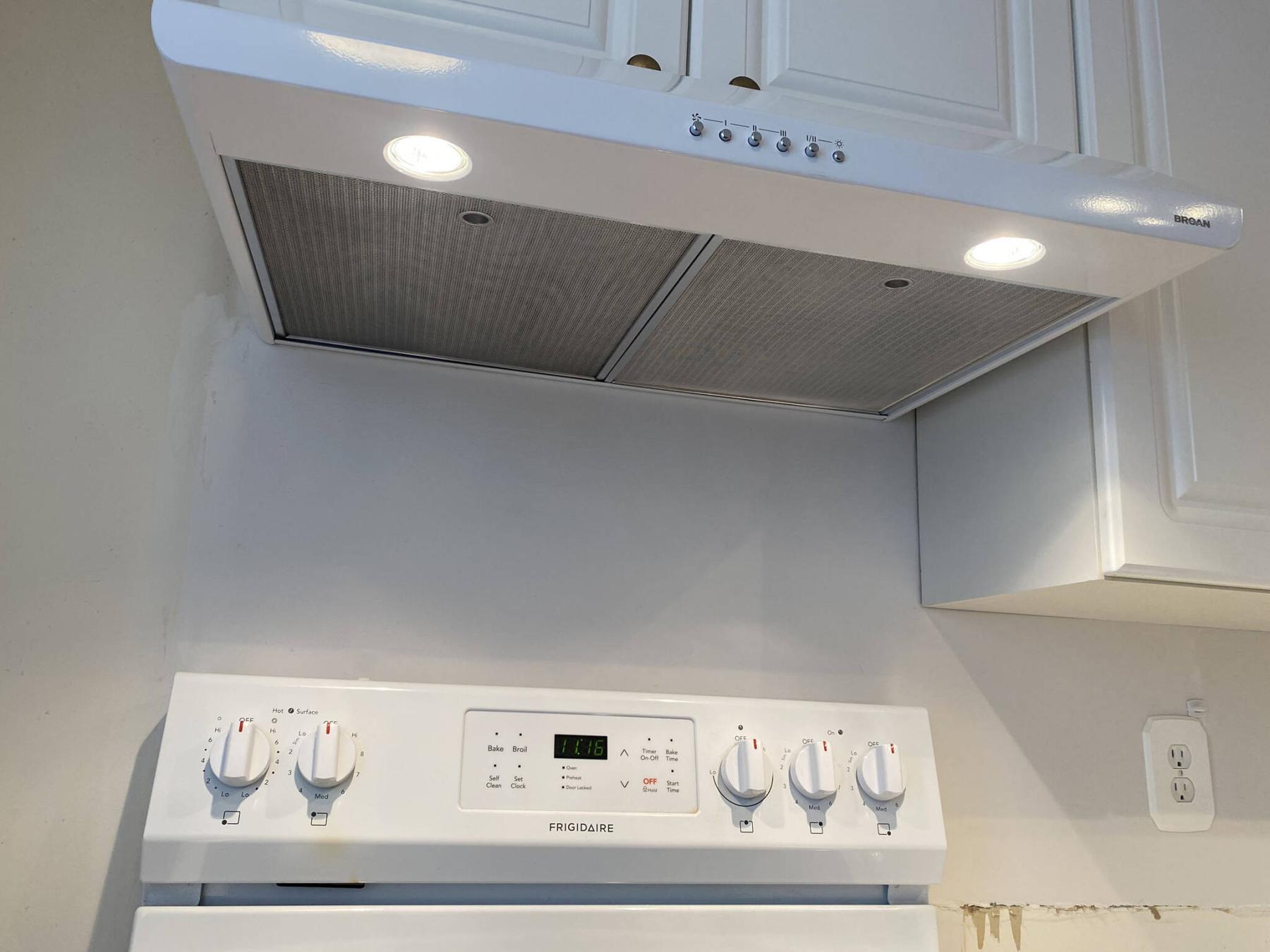  <p>MARC LABOSSIERE / FREE PRESS</p>
                                <p>A new range hood is installed above the stove, providing better lighting and quieter fan operation.</p> 