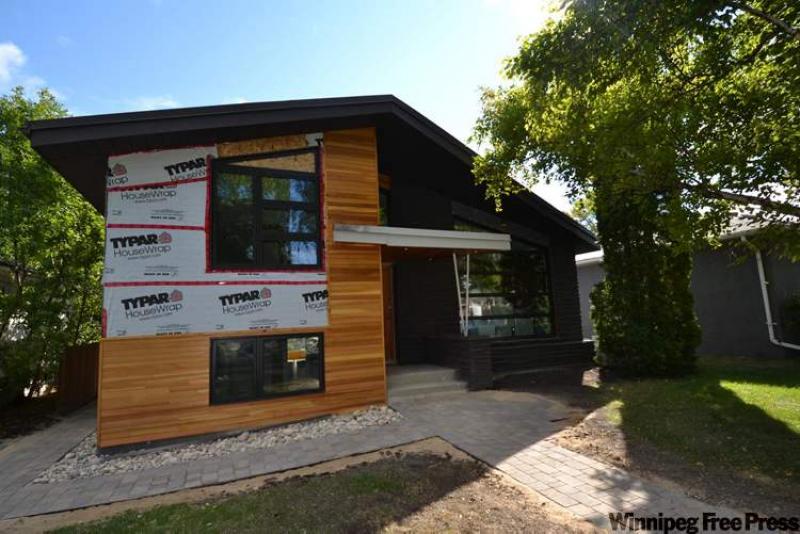 Cedar trim has been added to provide extra character to a home already laden with it. 
