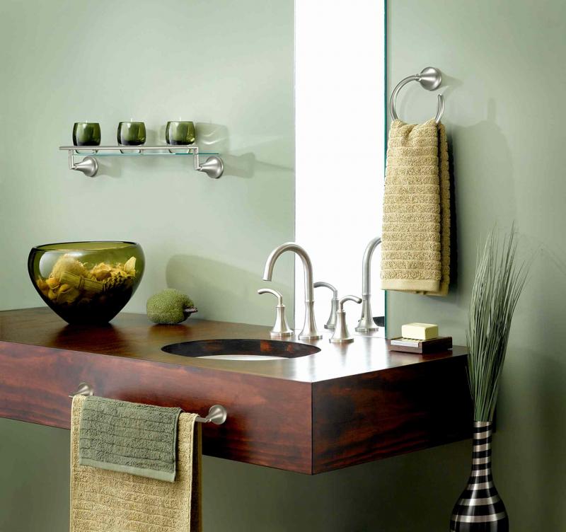 Courtesy of Moen 
Updating a small bathroom can be a fun, easy and inexpensive project.
