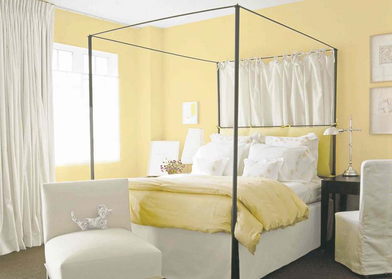 CIL offers a cheery and restful neutral colour called Creamy Yellow.