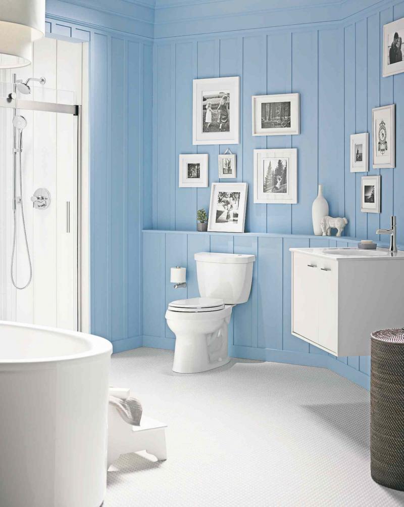 If you find your tidy bathroom is always getting rearranged by others in the house, then decorating with a messy touch might be the way to go.