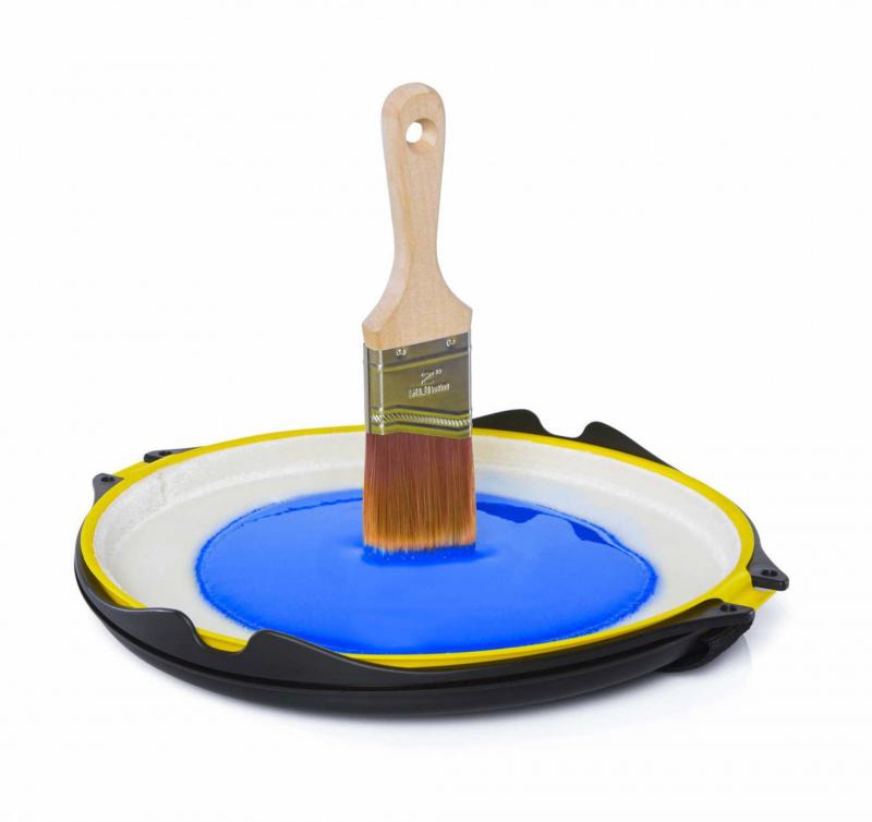 <p>HSN</p></p><p>The Paint 2 It antigravity tray can prevent spills</p>