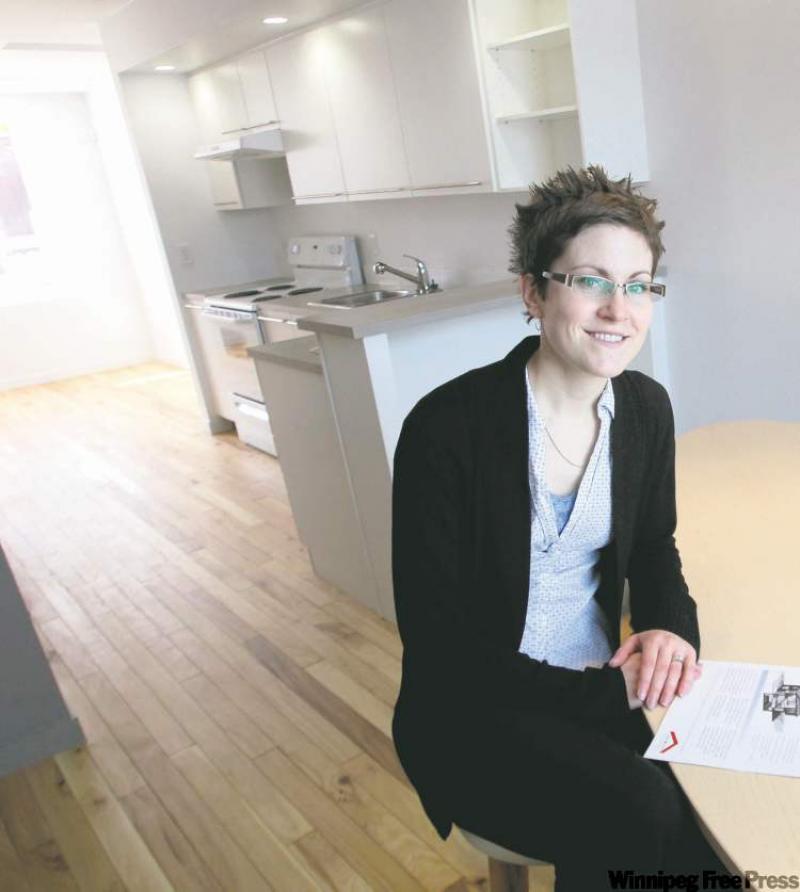 Stephanie Haight, Project Manager at Winnipeg Housing Rehabilitation Corp., at 545 William Ave.