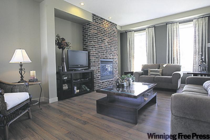 Living room illustrates principle that no room is closed in.