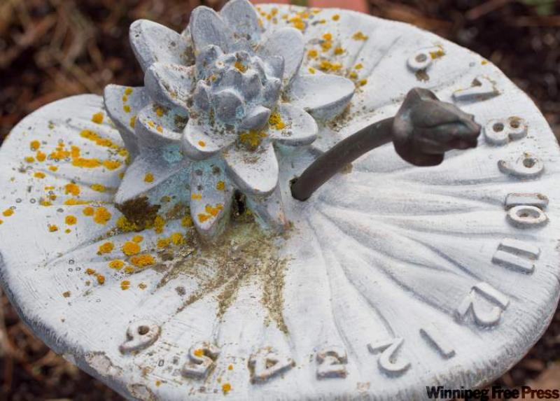 A sundial needs sunshine to cast a shadow pointing to the time of day.  